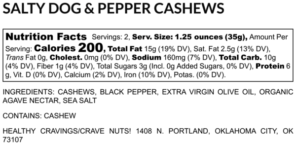 SALTY DOG & PEPPER CASHEWS - Image 3