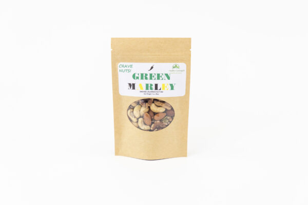 Green Marley, house smoked jalapeno nut mix