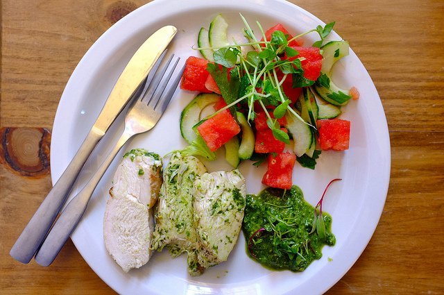 chicken-breast-salad-plate